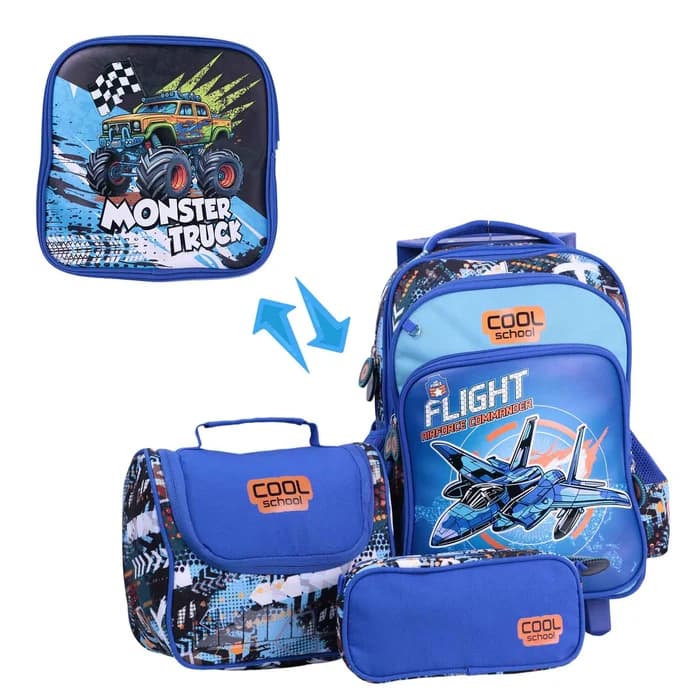 Sac à Dos 3 Pièces FLIGHT COMMANDER - Cool School