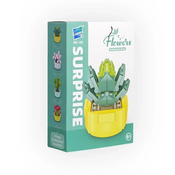 Building Block Flower - Surprise - Age 6+ - Zuanma