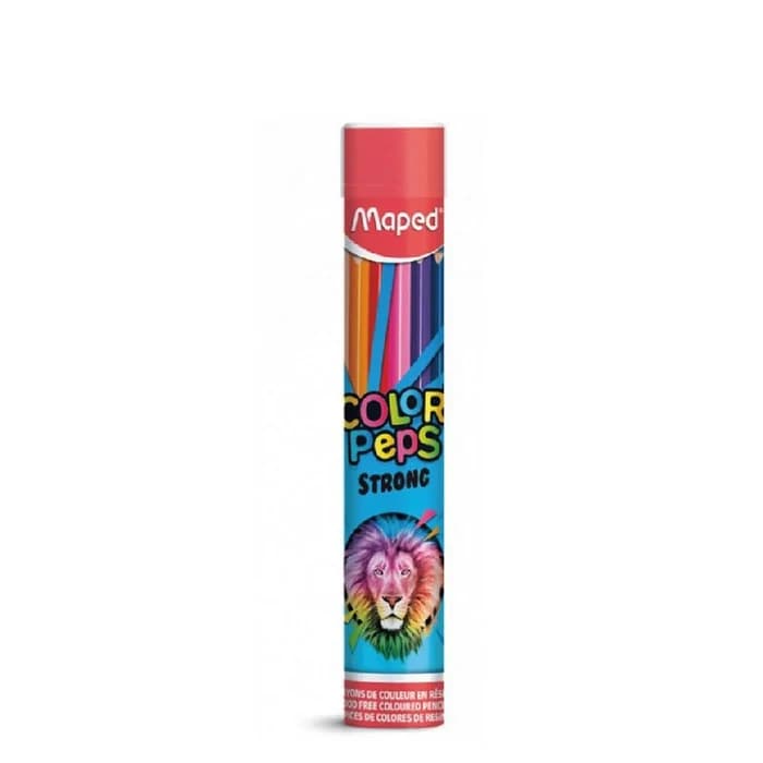 Maped Color'peps Strong Tube 12 Crayons Couleur