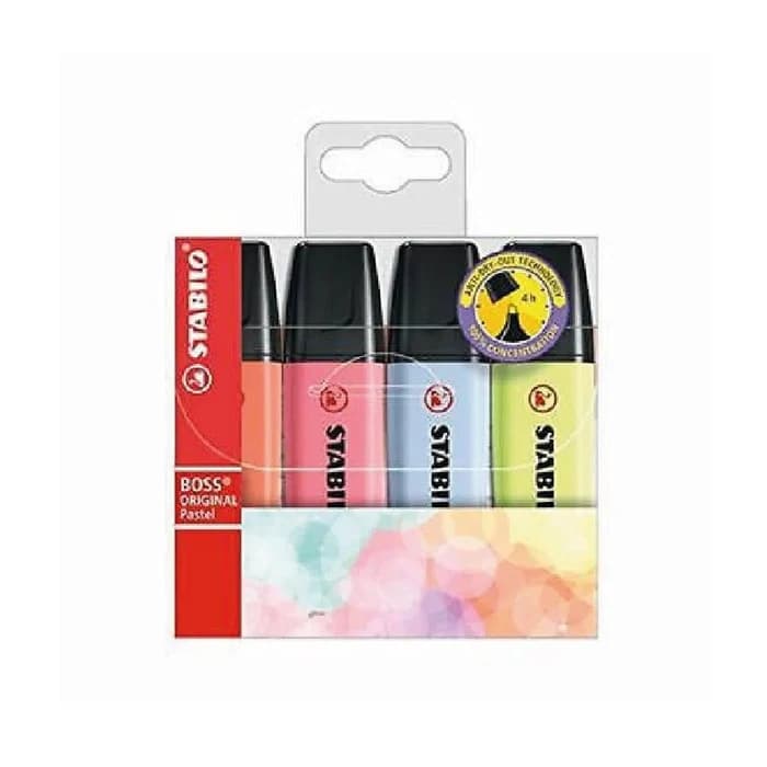 STABILO BOSS ORIGINAL Pochette Pastel Harmony X4