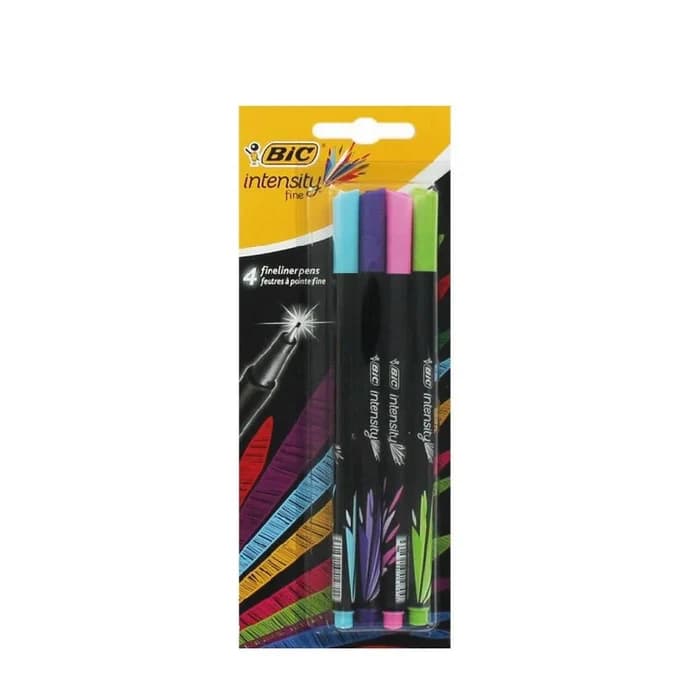 BIC Intensity Fine - Pack 4 Feutres Pointe Fine
