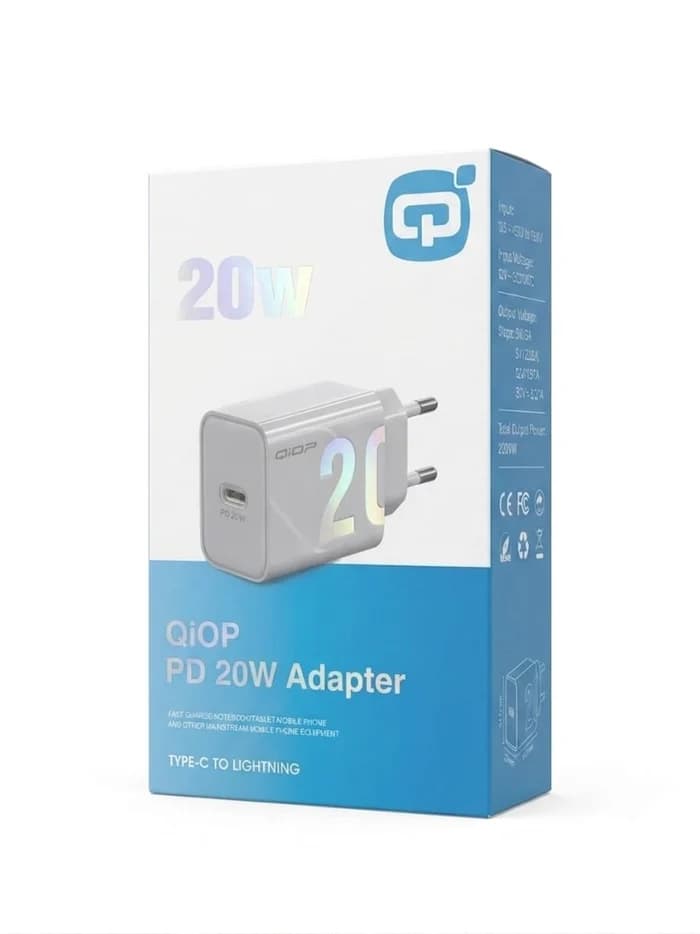 QIOP CHARGEUR PD 20W PD Type-C TO LIGHTNING
