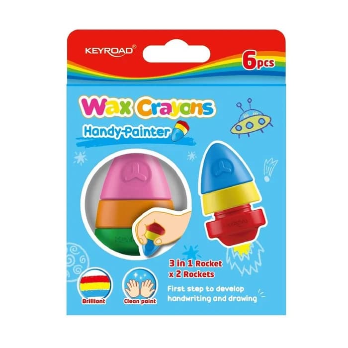 Crayons Wax KEYROAD Handy-painter 6 Pièces