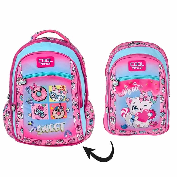 Sac à Dos 2en1 SWEET CAT - Cool School