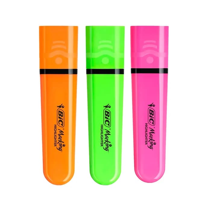 BIC Marking Highlighter Grip Trio Fluo