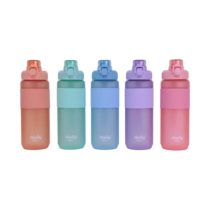 Gourde Hailey 700ml — Plastique Translucide Dégradé Pastel