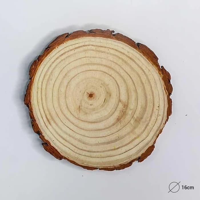 Tranche De Bois Rustique Ronde Ø16cm