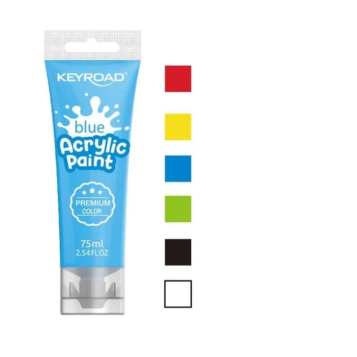 Peinture Acrylique Keyroad 75ml Couleur Bleue
