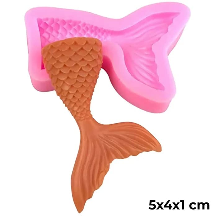 Moule Silicone Queue De Sirène 5x4x1cm