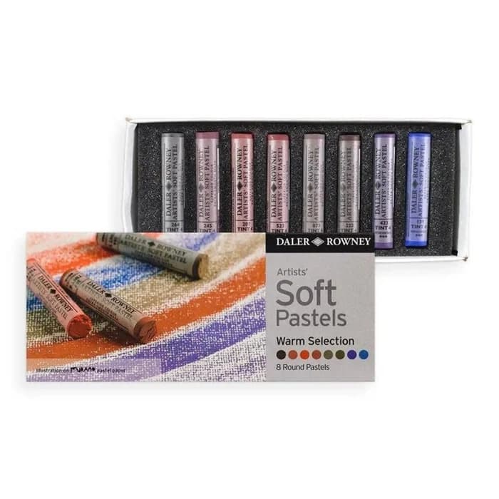 Set 8 Pastels Soft Warm Selection - Daler Rowney