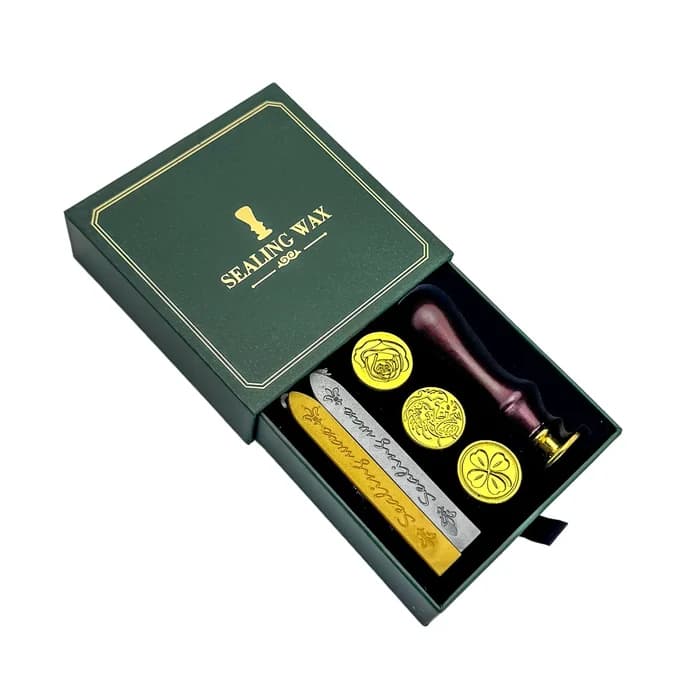Coffret Cachet De Cire Vintage - Sceau, Cires & Poignées