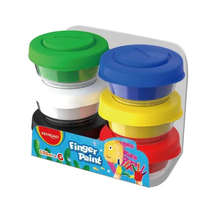 Gouache Aux Doigts KEYROAD 6x100ml