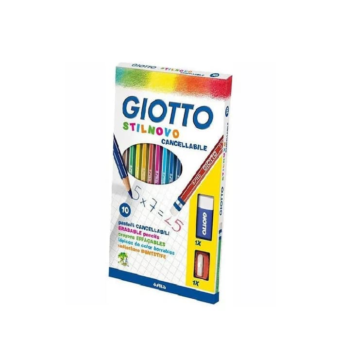Crayons Couleur Effaçables Giotto Stilnovo + Taille-crayon +...