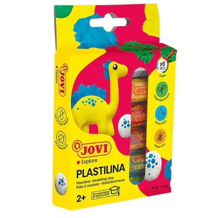 JOVI Plastilina Pâte À Modeler 6 Couleurs 15g