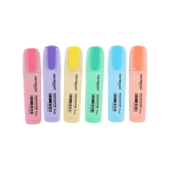 Keyroad Surligneurs Pastel Pack 6 Couleurs