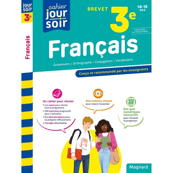 Cahier Jour Soir Français 3e Brevet