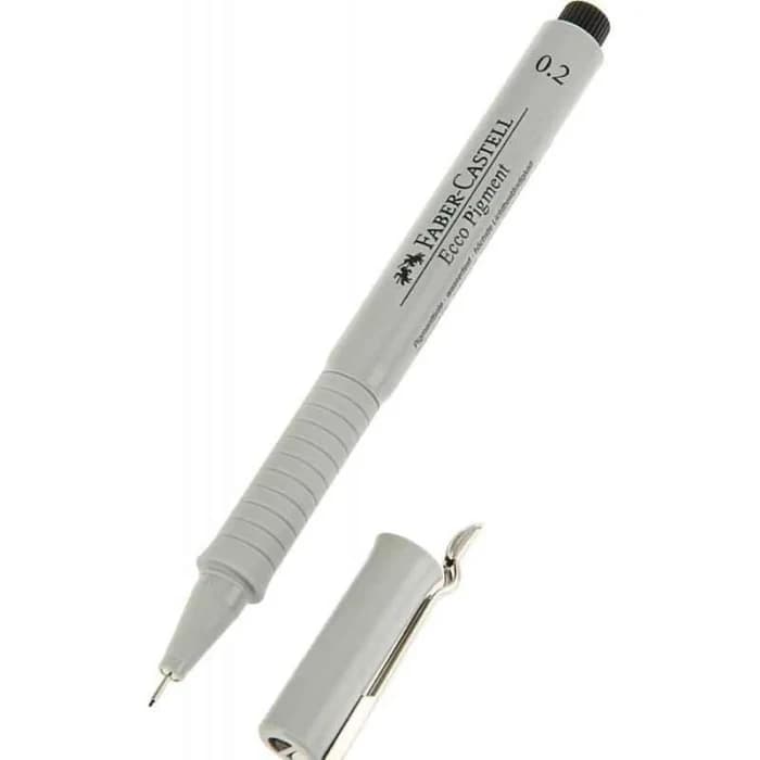 Feutre fin Ecco pigment - 0.2mm - noir - Faber-Castell