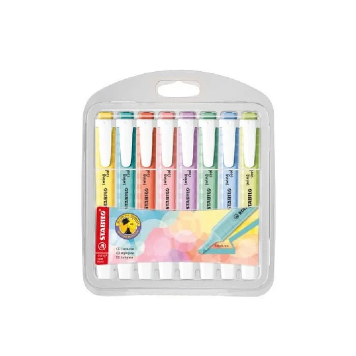 STABILO Swing Cool Pastel - Pack 8 Surligneurs