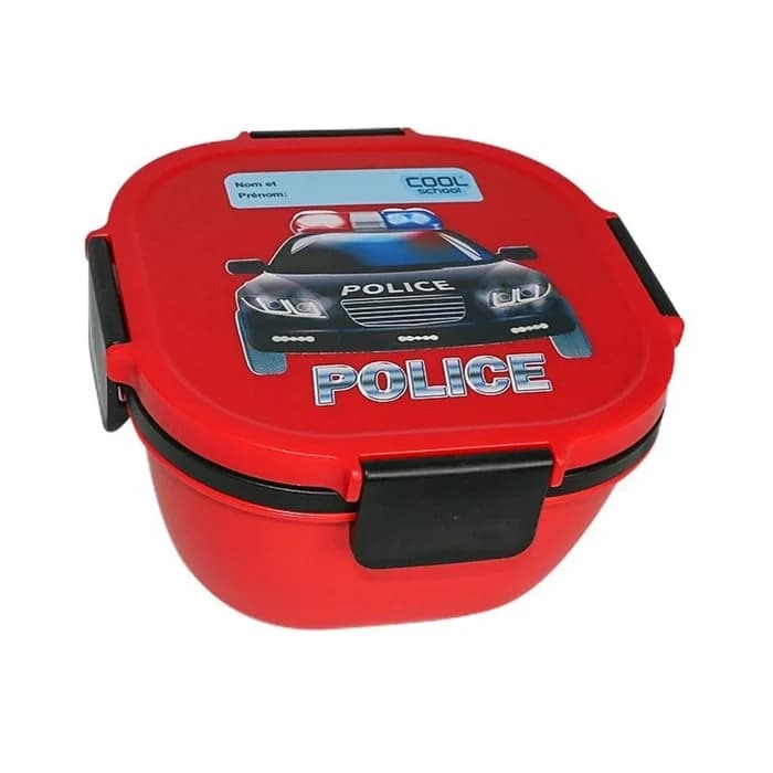 Boite À Repas 1700Ml - Rouge - Police