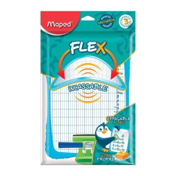 Ardoise Blanche Incassable MAPED FLEX Avec Accessoires