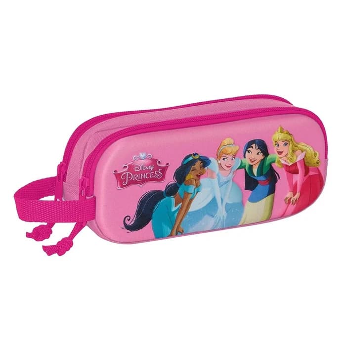 Trousse Safta Disney Princesse 2 Zips — Rose & Bleu