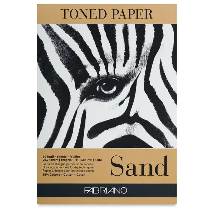 Bloc Fabriano Toned Paper Sand A4 50 Feuilles 120g
