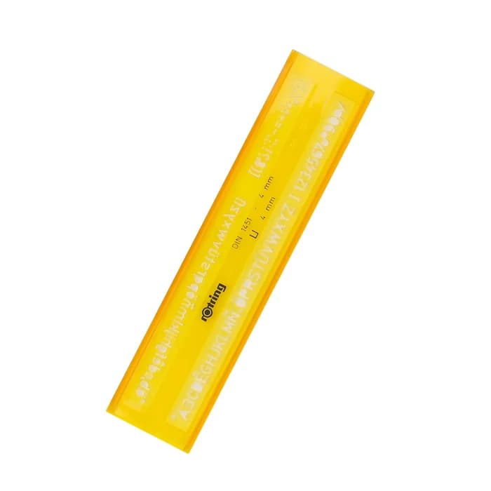 Rotring Gabarit De Lettrage DIN 1451 - 4mm