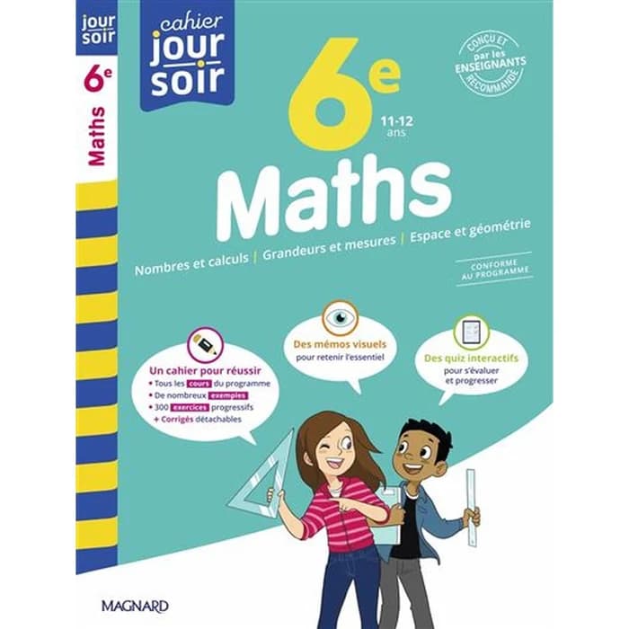 Cahier Jour Soir Maths 6e