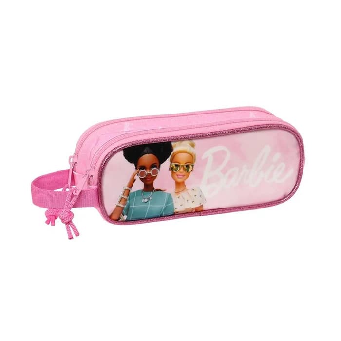 Trousse Safta Barbie 2 Compartiments — Rose & Blanc