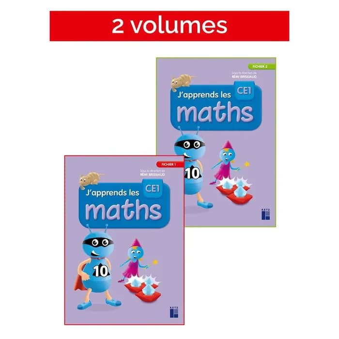 J'apprends Les Maths CE1 - Fichier 2 Volumes