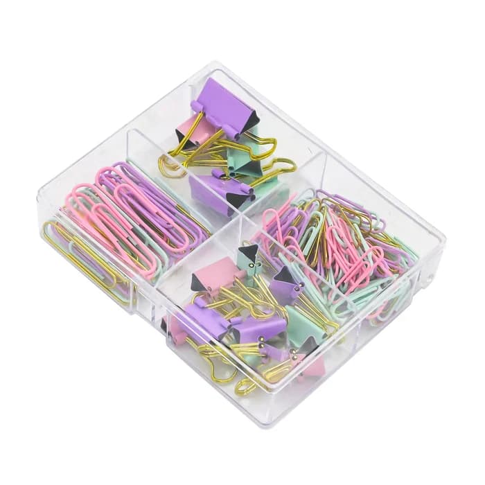 Coffret Pastel Trombones & Pinces De Bureau