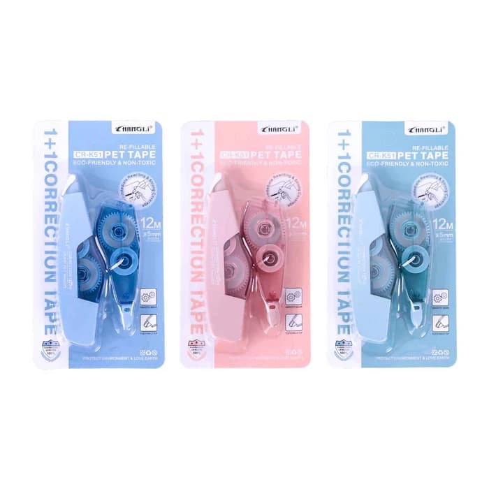 Changli - Correcteur à Ruban Rechargeable 1+1 - 12M x 5mm