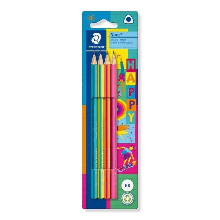 Staedtler Noris 118 HB – Lot de 4 crayons graphite