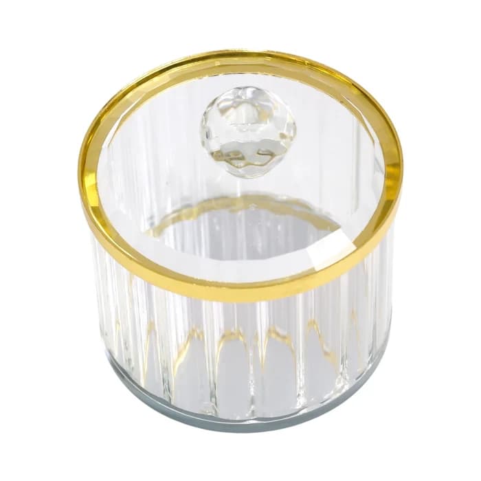 Pot Décoration Ramadan Verre Doré 5x6cm