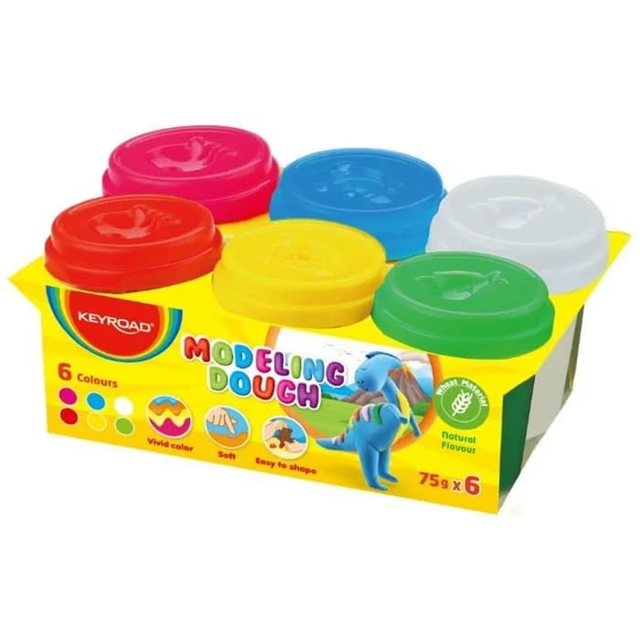 Pâte À Modeler Keyroad 6 Couleurs 75g