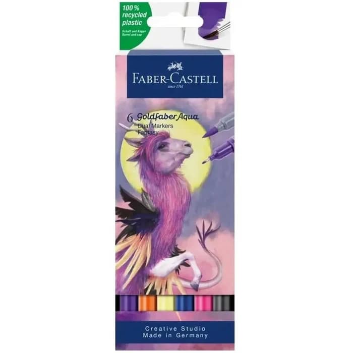 Faber-castell Goldfaber Aqua Feutres Aquarellables Fantasy X6