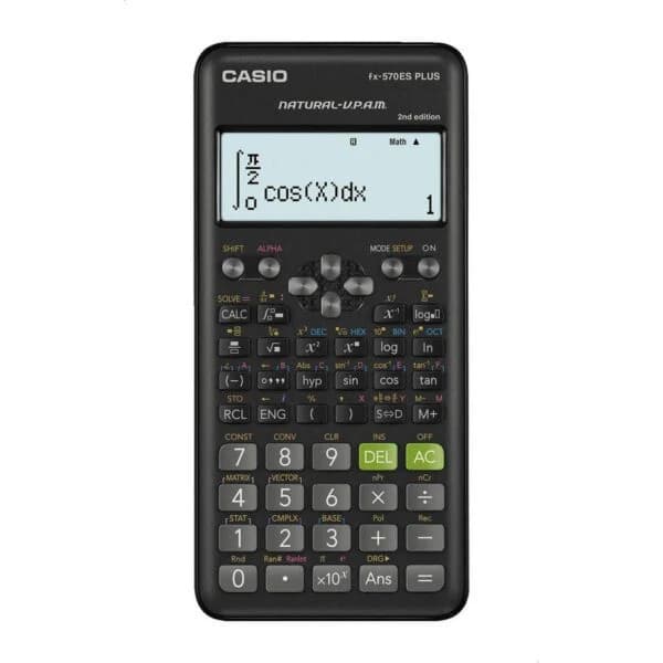Calculatrice Scientifique CASIO Fx-570ES PLUS-2 - Noir (FX-570ESPLUS-V2)