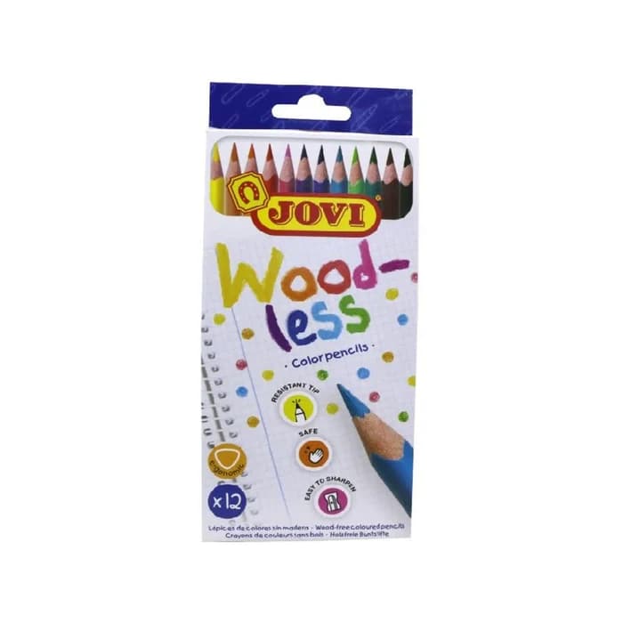 Jovi Wood-less Crayons Couleur 12 Pièces