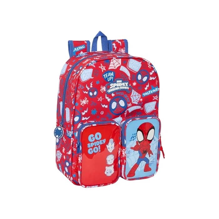 Cartable Safta Spidey Marvel — Sac à dos enfant rouge et bleu