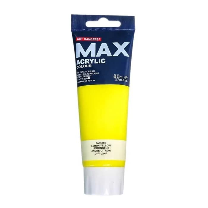 Tube Acrylique 80Ml Jaune Citron Art Rangers Max