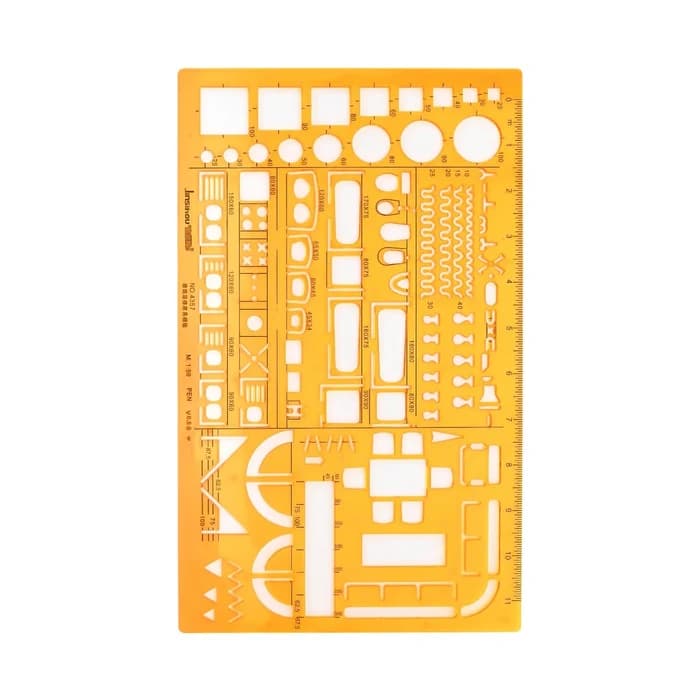 Linsihou Gabarit De Dessin Multi-formes No.4357