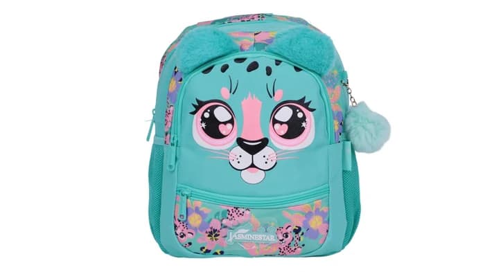 JasmineStar — Cartable Animal Face avec Oreilles Peluche