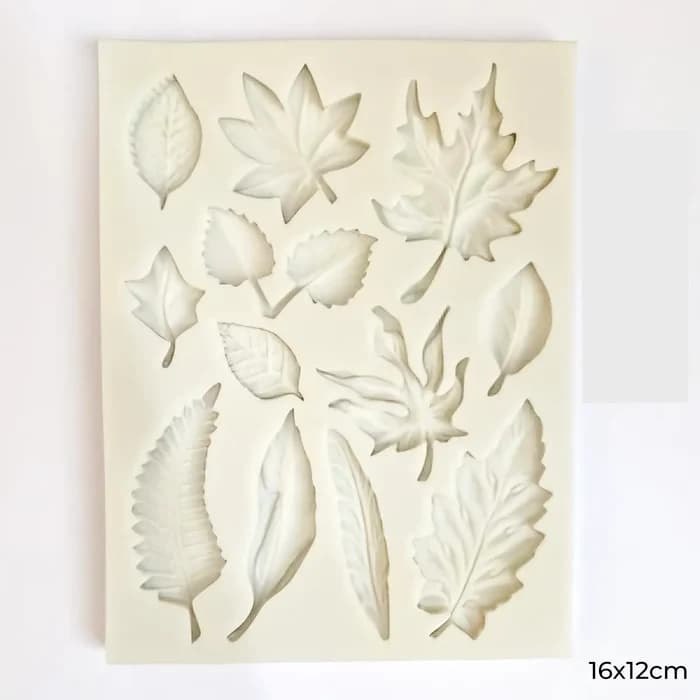 Moule Silicone Feuilles Variées 16x12cm