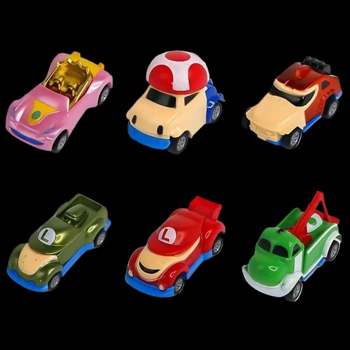 Kit 12 Voitures Super Mario & Luigi 3+ Ans