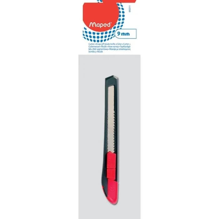 Maped – Cutter rétractable 9 mm casse-lames intégré
