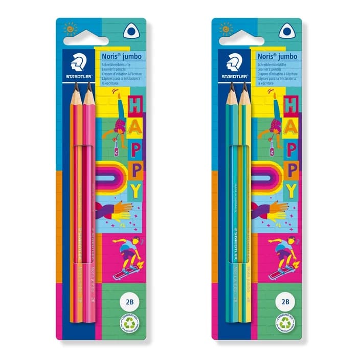 Staedtler Noris Jumbo 119 2B – Lot de 2 crayons