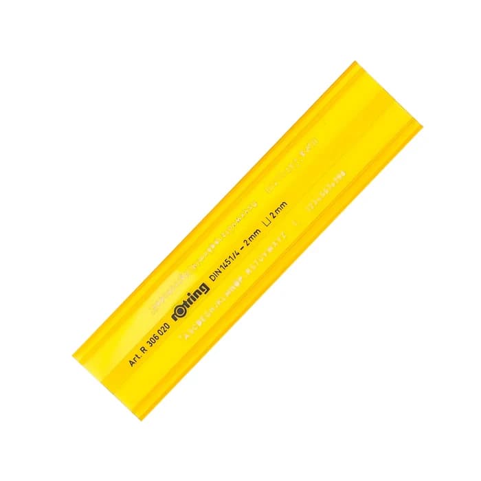 Rotring Pochoir à lettres DIN 1451/4 – 2 mm