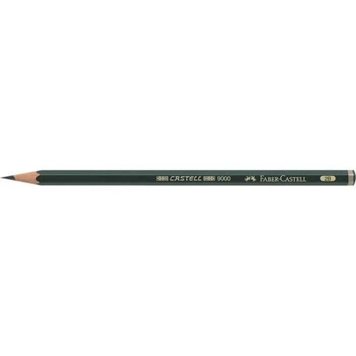 Crayon papier 9000 2B hexagonal mine-Faber Castell