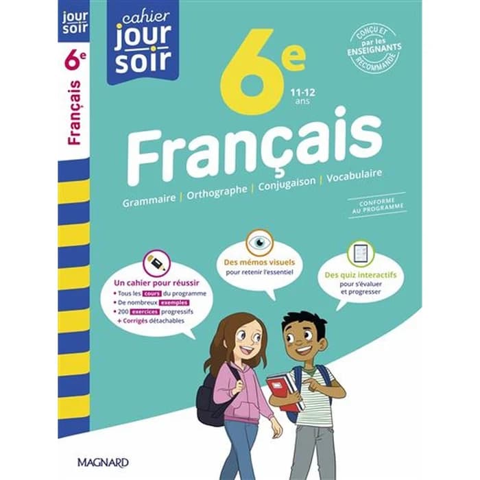 Français 6e - Cahier Jour Soir
