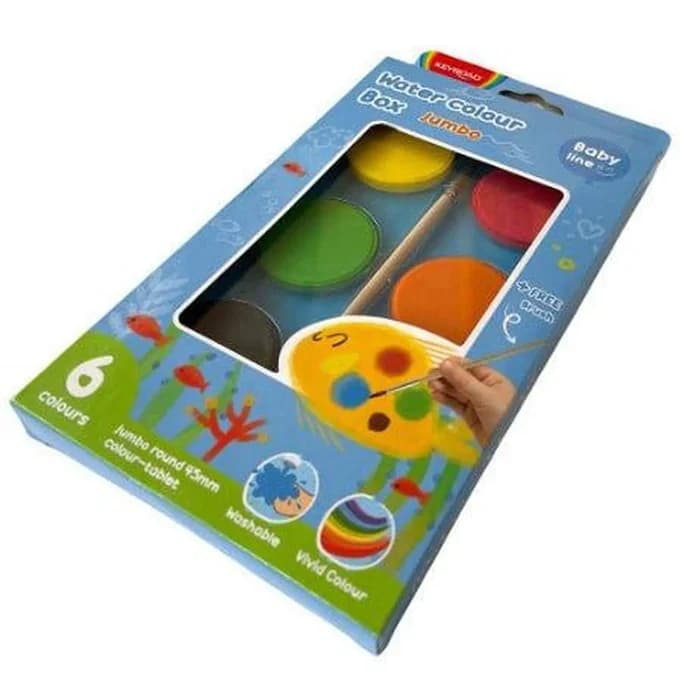 Aquarelle Water Colour Jumbo 6 Couleurs